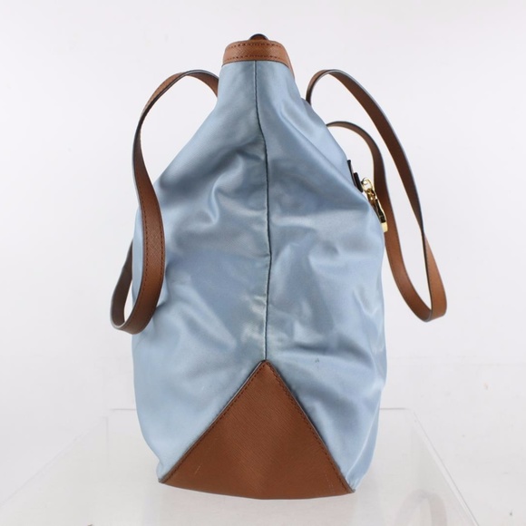 Michael Kors Blue Brown Tote Shoulder Handbag - Picture 4 of 8